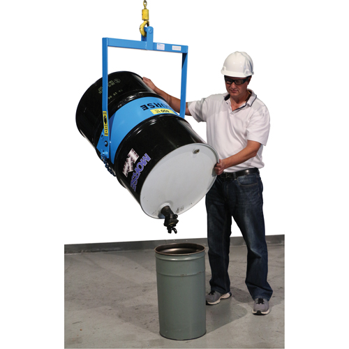 Leveurs de baril - Inclinaison manuelle, Baril de 55 gal. US (45 gal. imp.), Capacit&eacute; 800 lb/363 kg Equipex