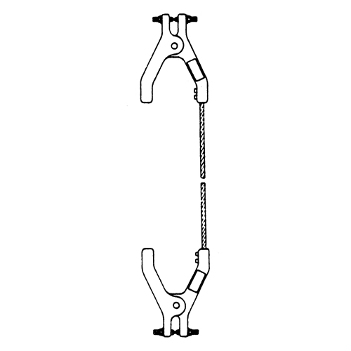 Heavy-Duty Bonding & Grounding Wire Assemblies - Two Hand Clamp Connectors Equipex