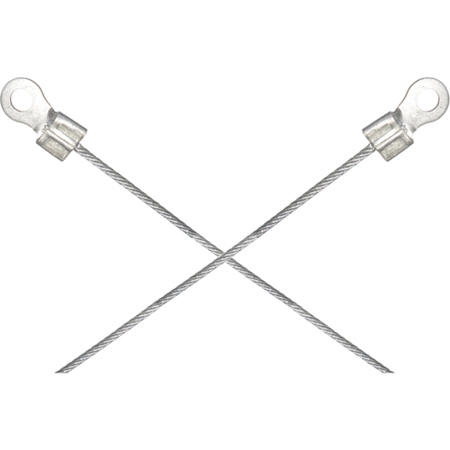 Light-Duty Bonding & Grounding Wire Assemblies - Two 1/4" Terminal Connectors Equipex