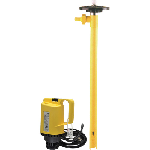 Pompes &agrave; tambour &eacute;lectriques, Polypropyl&egrave;ne, 45 gal./min Equipex