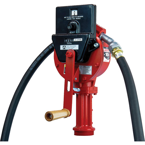 Pompes manuelles rotatives, homologu&eacute;es UL a/compteur, Aluminium Equipex