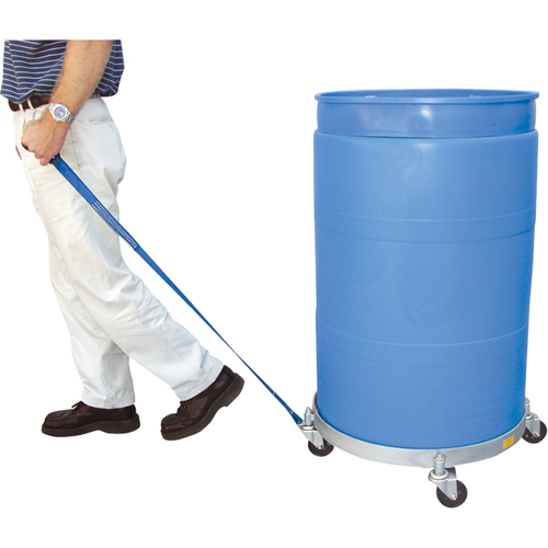 Chariots &agrave; &eacute;tages multiples pour baril, Acier, Capacit&eacute;e 900 lb, Diam&egrave;tre 23-1/2", Roue en Caoutchouc Equipex