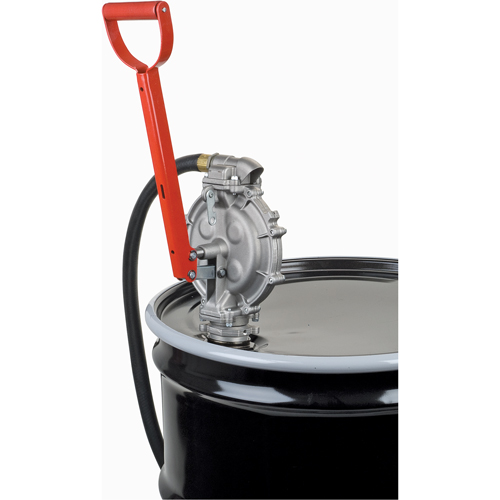 Pompe manuelle, Aluminium/Acier, 25,5 oz/course, Pour barils de 15-55 gal. Equipex