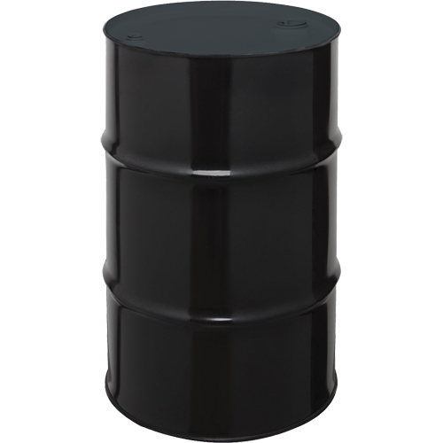 Barils en acier, 55 gal. US (45 gal. imp.), Non doubl&eacute;, Noir, Dessus ferm&eacute;, 1A1/X1.8/300, Calibre 20 Equipex