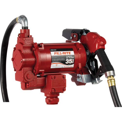 AC Utility Rotary Vane Pumps with Nozzle, 115/230 V, 35 GPM Equipex