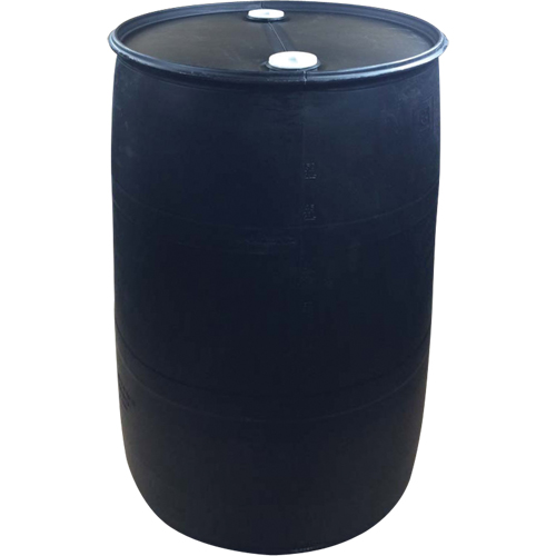 Polyethylene Drums, 55 US gal (45 imp. gal.), Closed Top, Black Equipex