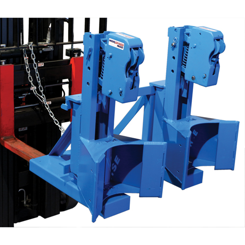 Manipulateur de barils MORSPEED 1500 pour chariot &eacute;l&eacute;vateur, Pour 55 gal. US (45 gal. imp.) Equipex