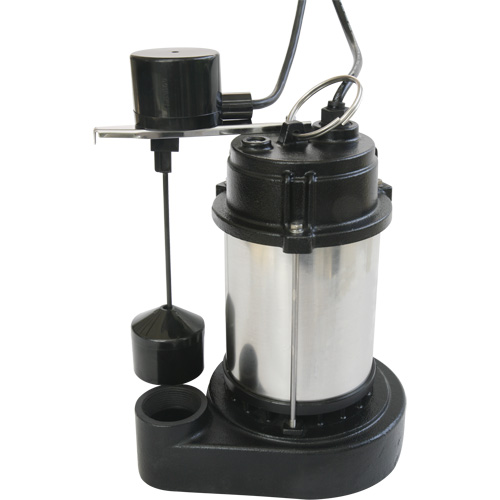 Pompe &agrave; boîtier en acier inoxydable et base en fonte, 1/3 CV, D&eacute;bit 3630 gal./h Equipex