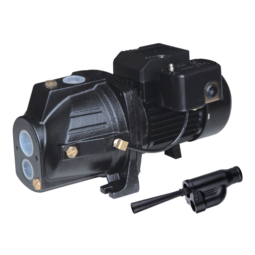 Dual Voltage Cast Iron Convertible Jet Pump, 230 V, 920 GPH, 1 HP Equipex