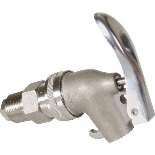 Manual Drum Faucet, Stainless Steel, 3/4" NPT Equipex