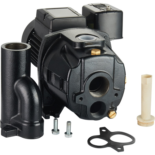 Dual Voltage Cast Iron Convertible Jet Pump, 115 V/230 V, 1100 GPH, 1/2 HP Equipex