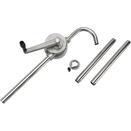 Rotary Type Drum Pump, Stainless Steel, Fits 55 Gal., 12 oz./Stroke Equipex