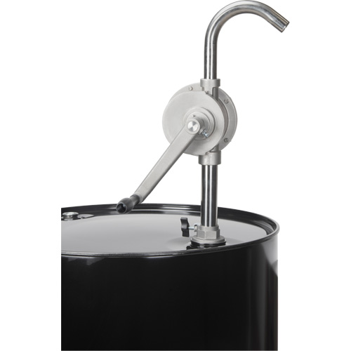 Rotary Type Drum Pump, Stainless Steel, Fits 55 Gal., 12 oz./Stroke Equipex