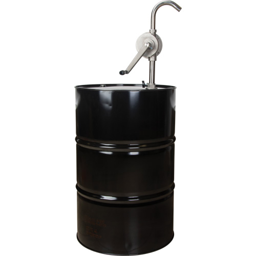 Rotary Type Drum Pump, Stainless Steel, Fits 55 Gal., 12 oz./Stroke Equipex