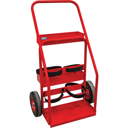Chariot de prevention d'incendie pour travaux &agrave; chaud, Roues Semi-pneumatique, Base de 17,75" la x 8,9" lo, 100 lb Equipex