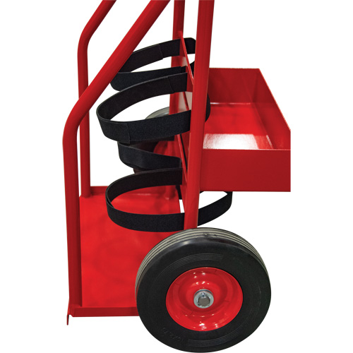 Chariot de prevention d'incendie pour travaux &agrave; chaud, Roues Semi-pneumatique, Base de 17,75" la x 8,9" lo, 100 lb Equipex