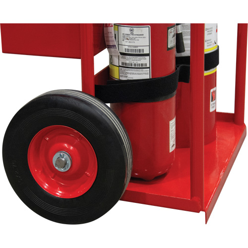 Chariot de prevention d'incendie pour travaux &agrave; chaud, Roues Semi-pneumatique, Base de 17,75" la x 8,9" lo, 100 lb Equipex