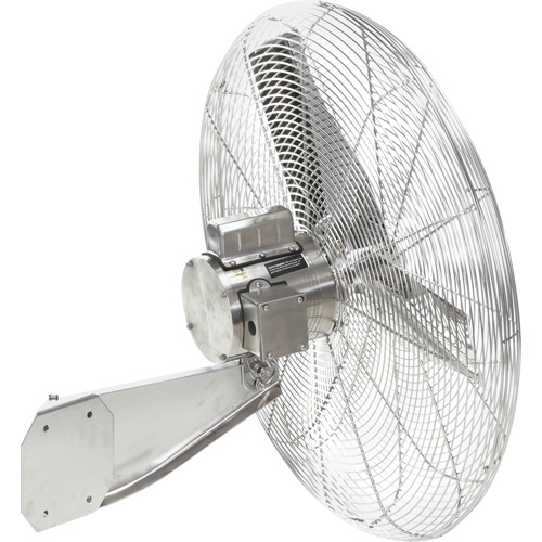 Stainless Steel Food Service Washdown Air Circulating Fans, Industrial, 1 Speed, 20" Diameter Equipex