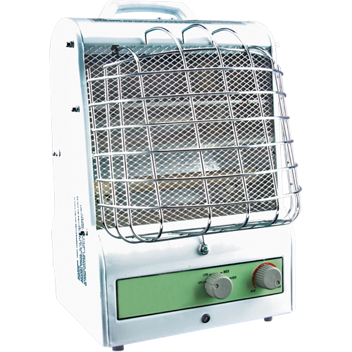 Portable Utility Heater, Fan/Radiant Heat, Electric, 5120 Equipex
