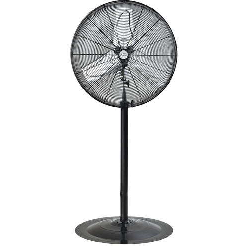 Oscillating Pedestal Fan, Heavy-Duty, 2 Speed, 24" Diameter Equipex