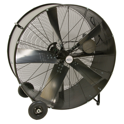 Heavy-Duty Fixed Belt Drive Drum Fan, Industrial, 2 Speed, 42" Diameter Equipex