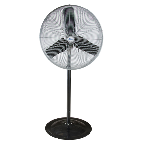 Ventilateur oscillant sur socle avec moteur &eacute;tanche &agrave; l'eau, Robuste, 3 Vitesses, Diam&egrave;tre de 30" Equipex