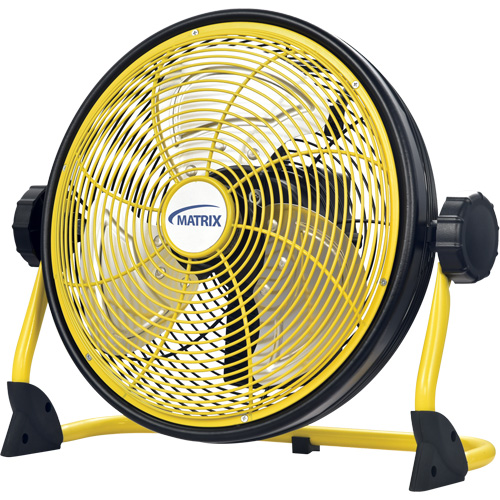 Ventilateur d'int&eacute;rieur/ext&eacute;rieur rechargeable avec port USB, Commercial, Variable vitesses, Diam&egrave;tre de 12" Equipex