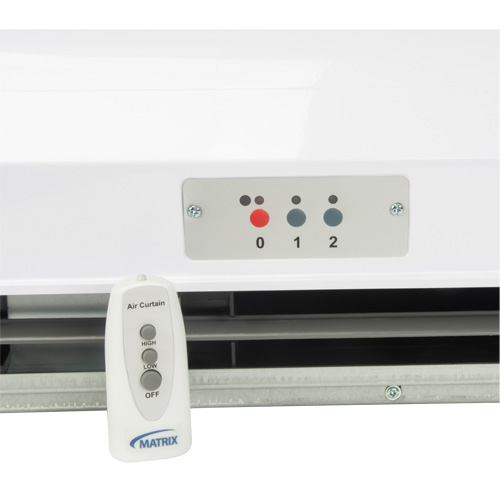 Air Curtain with Remote Control, 2 Speeds Equipex