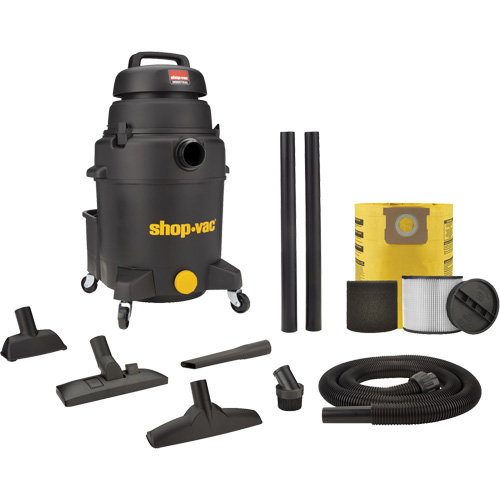 Shop Vacuum, Wet-Dry, 6 HP, 10 US Gal. (37.9 Litres) Equipex