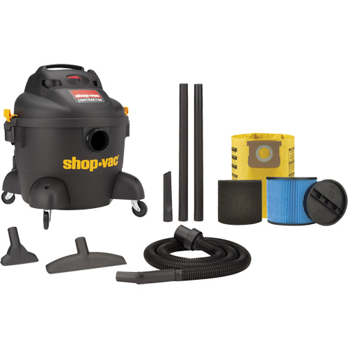 Contractor Series Shop Vacuum, Wet-Dry, 3.5 HP, 6 US Gal. (22.7 Litres) Equipex