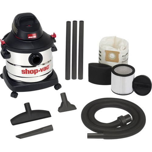 Shop Vacuum, Wet-Dry, 6 HP, 8 US Gal. (30.3 Litres) Equipex