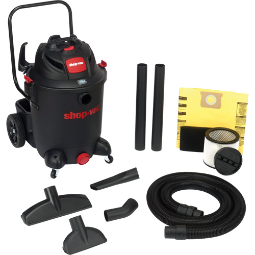 SVX2 Utility Shop Vacuum with Cart, Wet-Dry, 6.5 HP, 14 US Gal. (53 Litres) Equipex