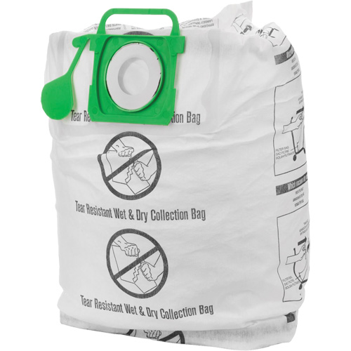 Tear-Resistant Wet/Dry Collection Vacuum Bags, 5 - 10 US gal. Equipex
