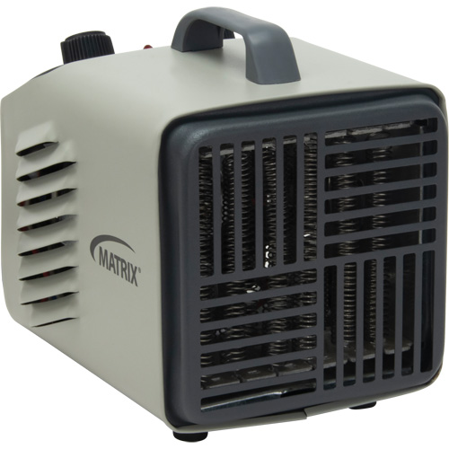 Radiateur portatif m&eacute;tallique datelier avec thermostat, Soufflant, &eacute;lectrique Equipex