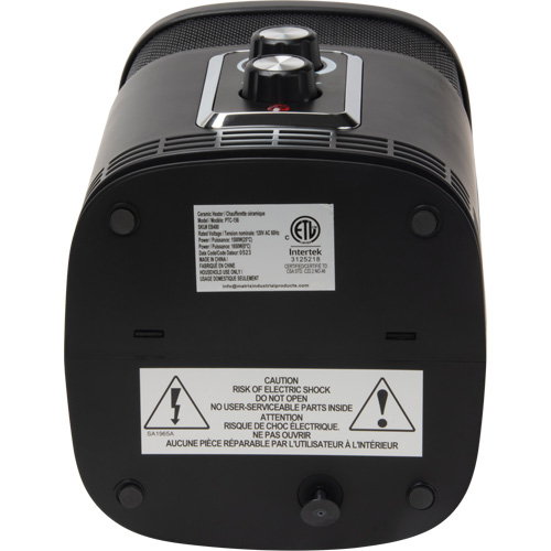 360 Degree Surround Portable Heater, Ceramic, Electric, 5200 BTU/H Equipex