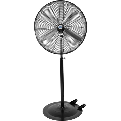 Non-Oscillating Pedestal Fan with Casters, Industrial, 3 Speed, 30" Diameter Equipex