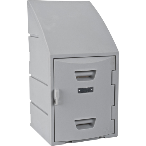 Casier, 15" x 15" x 31", Gris, Assembl&eacute; Equipex