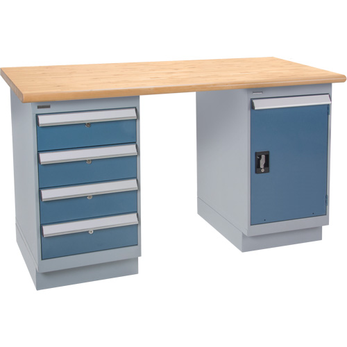 &eacute;tabli robuste, Porte & tiroirs, Cap 1500 lb, 60" la x 36" p, 34" h Equipex