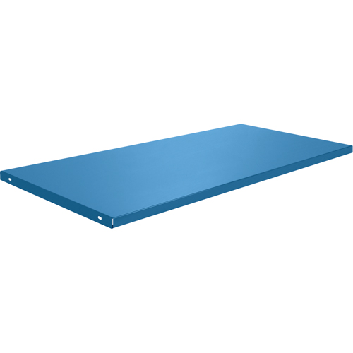 &eacute;tabli avec armoire - Tablettes, 58 3/4" x Capacit&eacute; de 300 lb, Acier, Bleu Equipex
