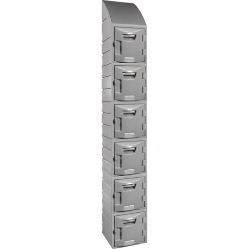 Locker, 12" x 15" x 12", Grey, Assembled Equipex