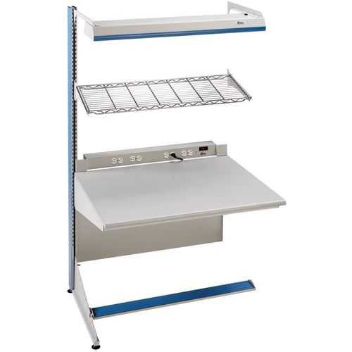 Postes de travail modulaires ergonomiques - Exemples de configurations - A-SA Ajouts &agrave; un c&ocirc;t&eacute;, 48" la x 28" p x 84" h, Ajout &agrave; un c&ocirc;t&eacute; Equipex