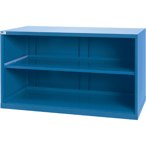 Shelf Cabinets, Steel, 33-1/2" H x 56-1/2" W x 28-1/2" D, Bright blue Equipex