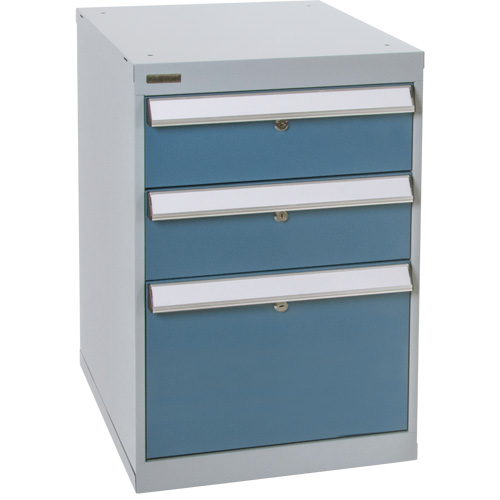 Three-Drawer Pedestal Workbench, 18" W x 21" D x 28" H Equipex