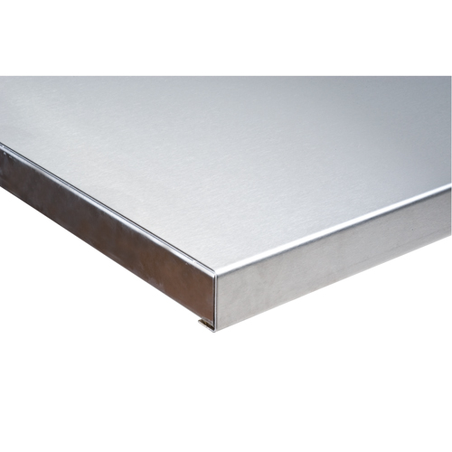 304 Stainless Steel Wood-Filled Workbench Tops, 36" D x 72" W, 1-3/4" Thick Equipex