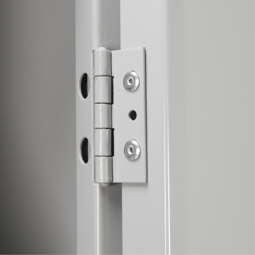 Clean Line Lockerette, 6 -tier, Bank of 3, 36" x 18" x 76", Steel, Beige, Rivet (Assembled) Equipex