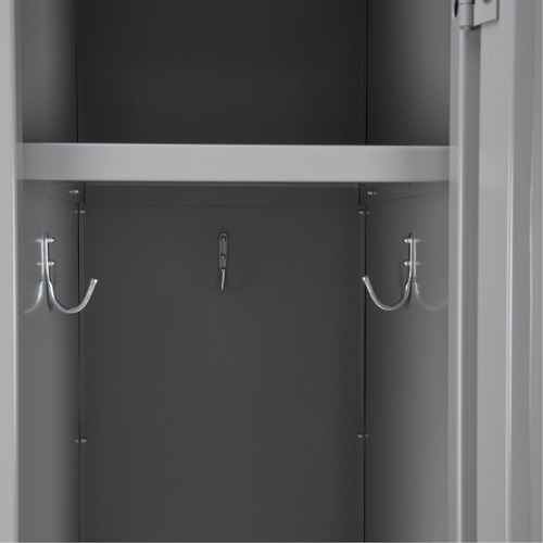 Clean Line Lockers, 3 -tier, Bank of 4, 48" x 18" x 78", Steel, Beige, Rivet (Assembled) Equipex