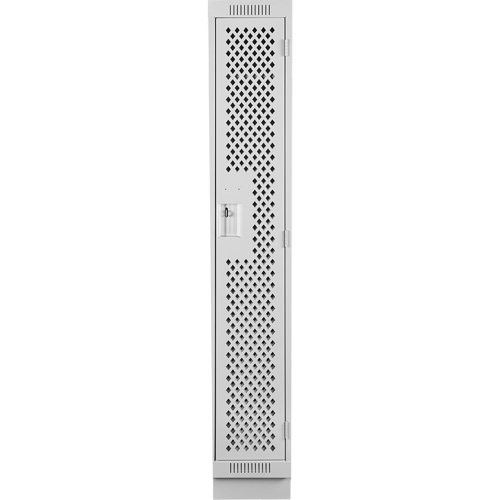Casiers Clean Line, 12" x 15" x 76", Acier, Gris, Rivet (assembl&eacute;), Perfor&eacute; Equipex