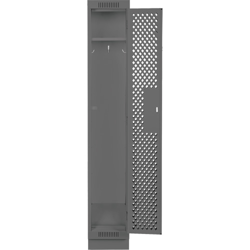 Casiers Clean Line, 12" x 15" x 76", Acier, Charbon, Rivet (assembl&eacute;), Perfor&eacute; Equipex
