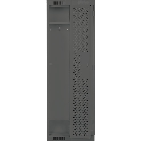 Casiers Clean Line, Bloc de 2, 24" x 15" x 76", Acier, Charbon, Rivet (assembl&eacute;), Perfor&eacute; Equipex