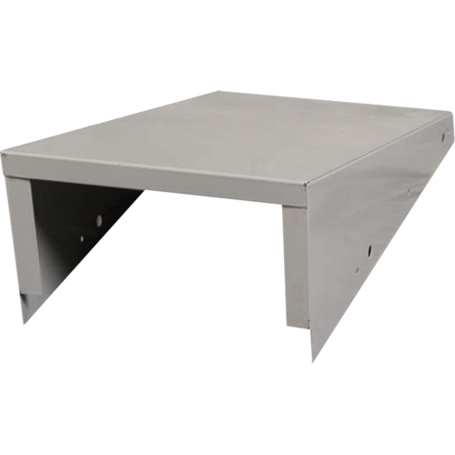 Clean Line Economy Lockers Slope Top, 4 Bank, 18" D x 48" W x 6" H, Grey, Steel Equipex